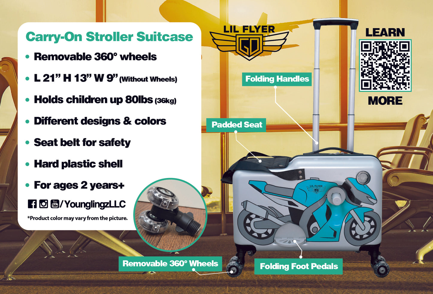 Green Motorcycle LIL FLYER GO