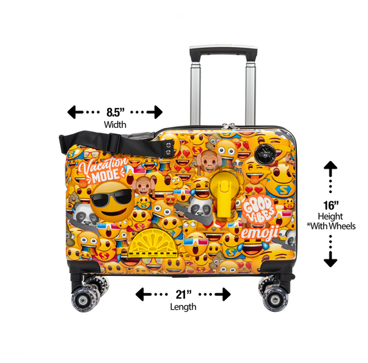 emoji® brand Ride-On Suitcase for Kids (TSA-Compliant)