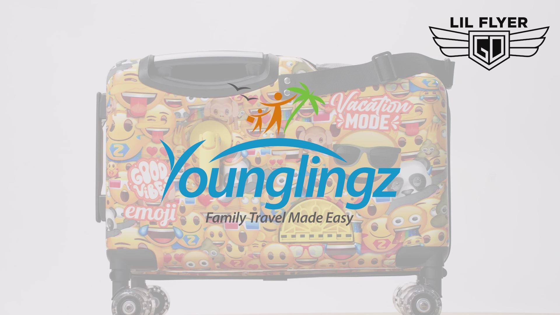 emoji® brand Ride-On Suitcase for Kids (TSA-Compliant)